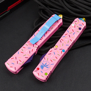 Micro Technology Claw Mark Ut85 Donut Knife Handle Aviation Aluminum Handle Outdoor Accessories Equipment Manufacturers Custom Wholes