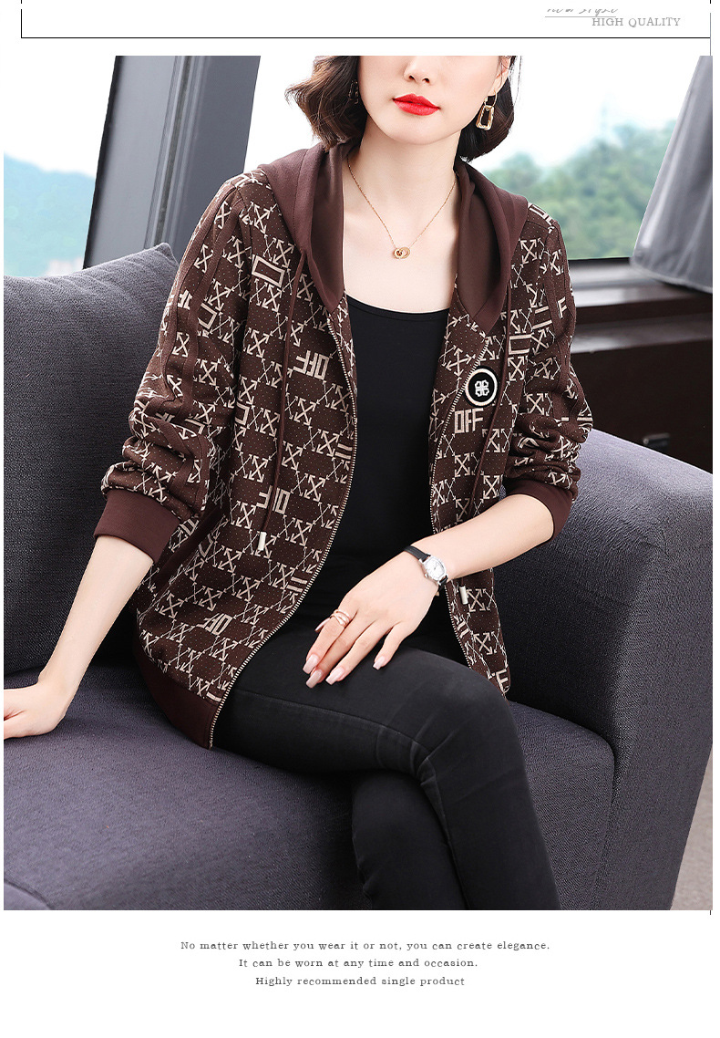 Women's Hooded Jacket For Women Stylish Spring Autumn Top_voghion.com