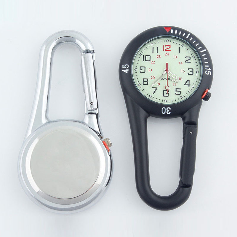 Material de aleación fluorescente dial multifunción reloj de escalada hebilla de seguridad mochila de escalada multifunción reloj de escalada