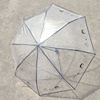 Fresh cartoon automatic umbrella for elementary school students, increased thickness, fully automatic