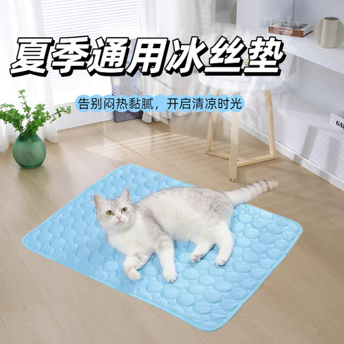 Cross-border pet ice mat dog sleeping mat medium big dog small dog sleeping cool cat sofa anti-bite pet mat