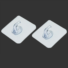 Non-piercing holeless ox horn hooks creative bathroom wall adhesive hooks door back hooks adhesive sticker factory direct supply