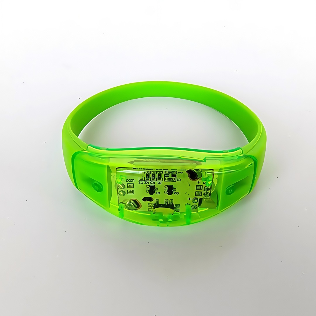 Silicone control acústico inducción LED fluorescente barra de luz nocturna pulsera de apoyo proveedor directo