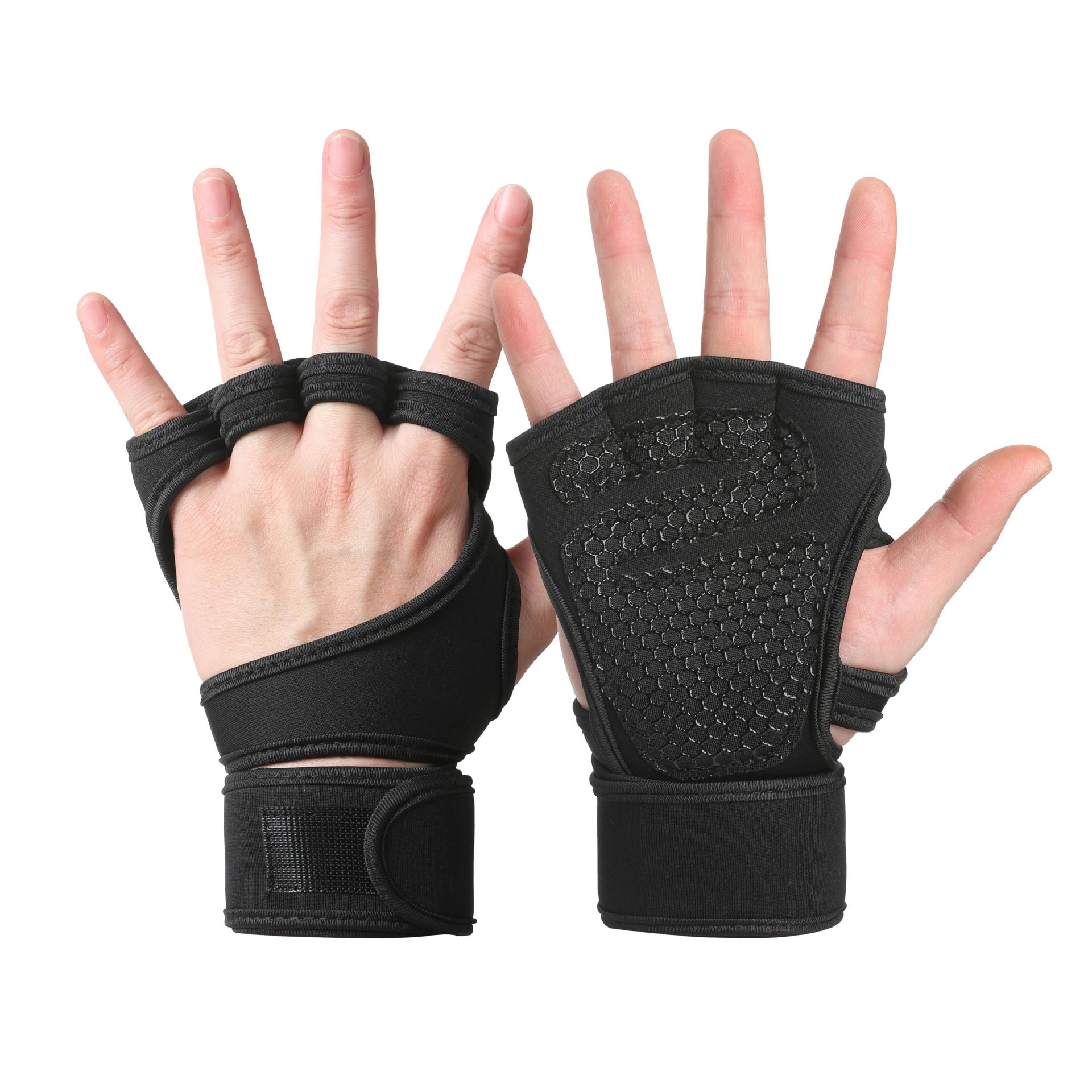 Guantes de fitness de medio dedo nueva primavera y verano para hombres y mujeres con mancuernas conducción transpirable al aire libre a prueba de sol deportes guantes de equitación