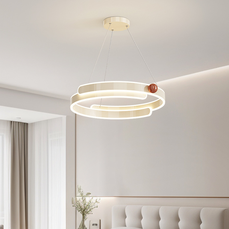 Luces de techo de dormitorio de estilo japonés nubes retro luces de dormitorio principal de estilo francés crema de protección de ojos