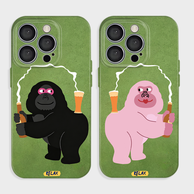 Orangutan Stunt Phone Case for iPhone 17 Pro Max, Apple 16 Plus, 15 Cartoon, 14 Matte Finish Orangutan Stunt Phone Case for iPhone 17 Pro Max, Apple 16 Plus, 15 Cartoon, 14 Matte Finish