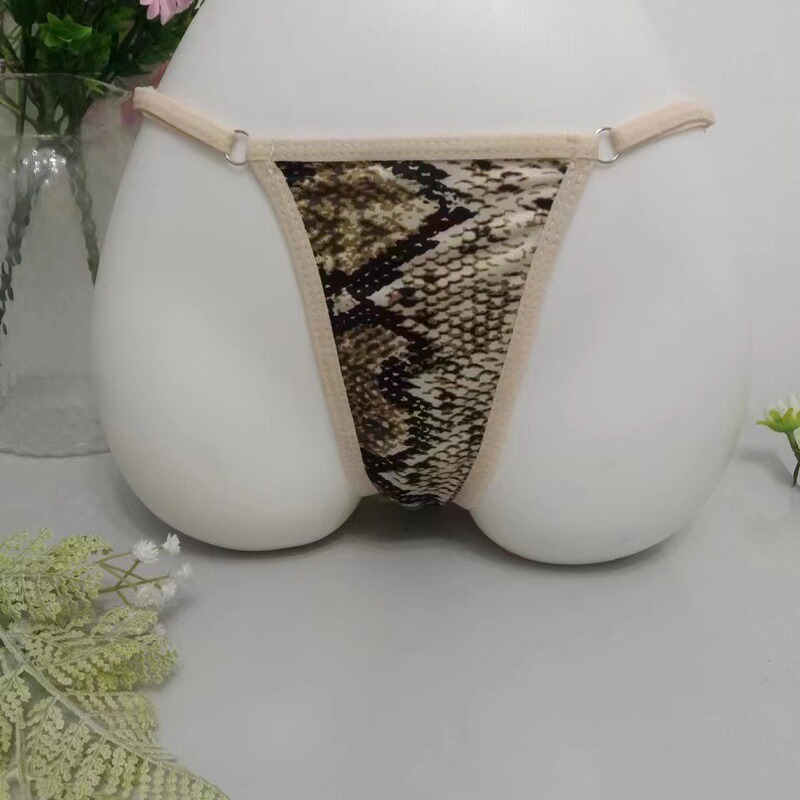 New Butt-Lifting Thong for Sexy Women, Sexy Thong with Thin Straps, Bikini with One Line, Ice Silk Mini Internet Celebrity Style