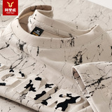 阿里虎 Летняя футболка для отдыха с круглым воротником, принт, короткий рукав