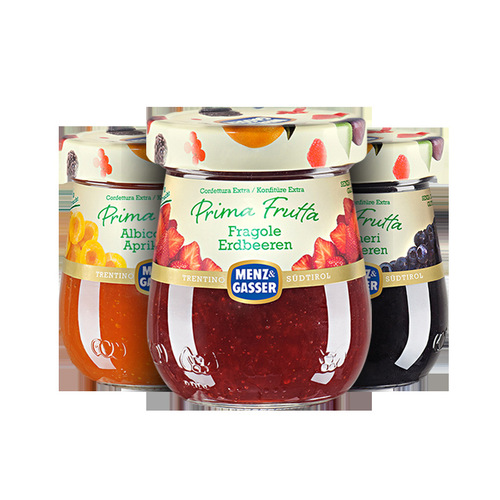 Italian imported Mansa multi-flavor strawberry blueberry orange yellow peach cherry forest bread spread jam 340g