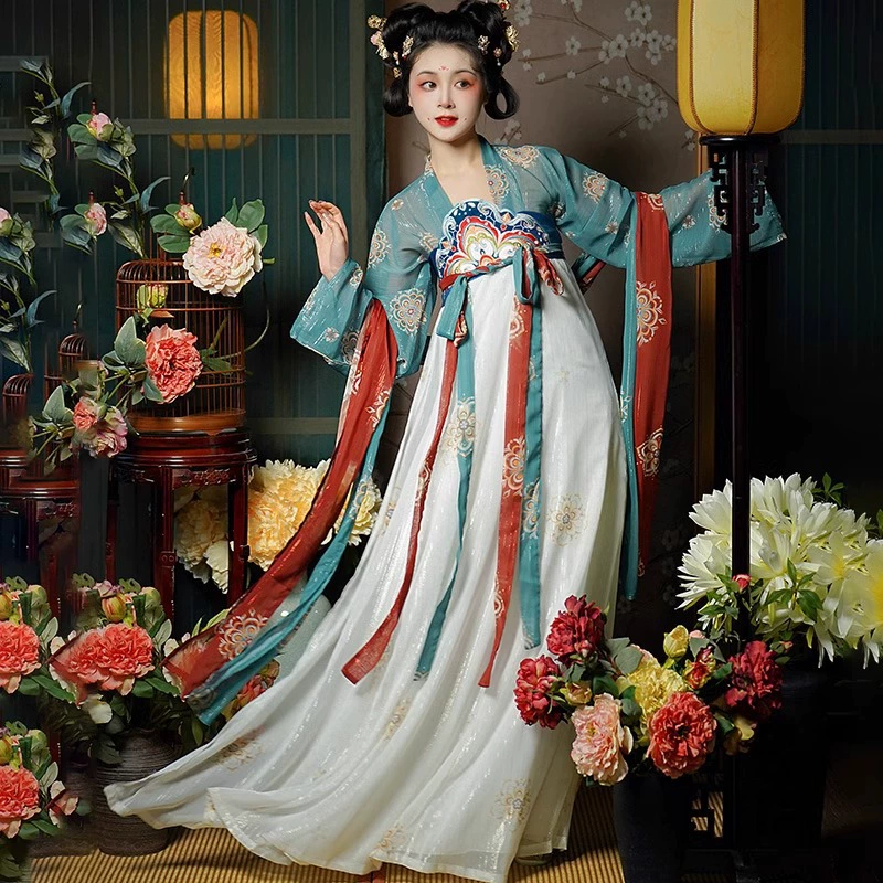 Оригинальная аутентичная система Tang, груди Hanfu женская, элемент Han, вышивка, повседневная весна и лето, новый наряд сказочной костюм