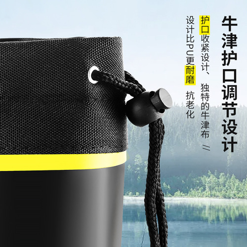 New steel nail sole rain boots, large size outdoor fishing shoes, high-top rain boots, rubber sea fishing and reef non-slip shoes