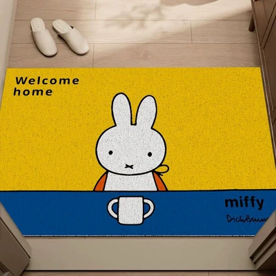 Avtomobil döşəmə paspasları | for Home Entrance, Dust-Removing and Anti-Slip - miffy-style-4-40x60cm-silk-circle