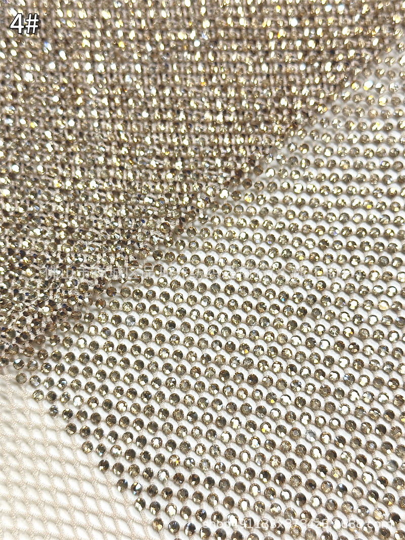 Fábrica de nuevos productos al por mayor Zhongshan 10 imitación de vidrio de diamond tela tela de vestido de baile