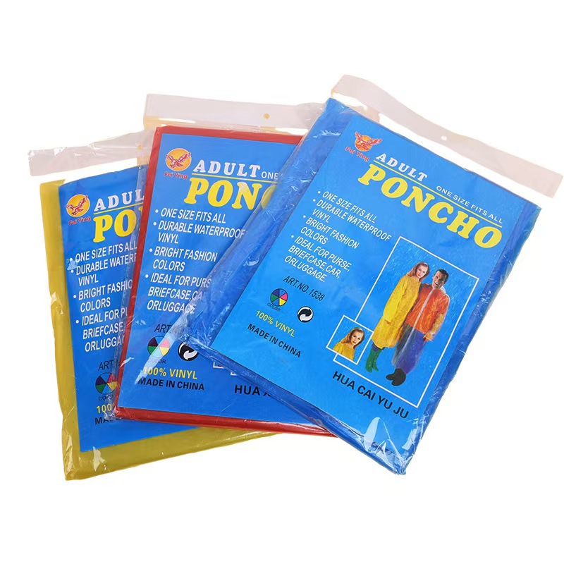 Impermeable Desechable de PE Grueso para Lugares Turísticos, Conciertos, Viajes, Aire Libre, Estilo con Botones a Presión, de una Pieza, Venta al por Mayor del Fabricante, Resistente a la Lluvia