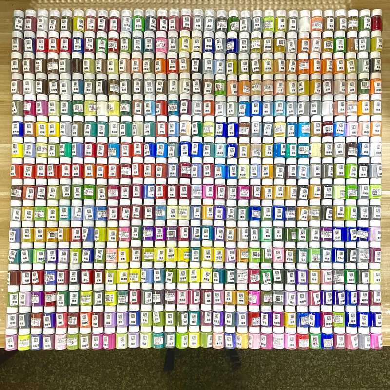 カラーサンド 500色 120メッシュ 藤絵フィラメントエナメル絵 カラーサンド練習用素材 50g 高温焼結色|undefined