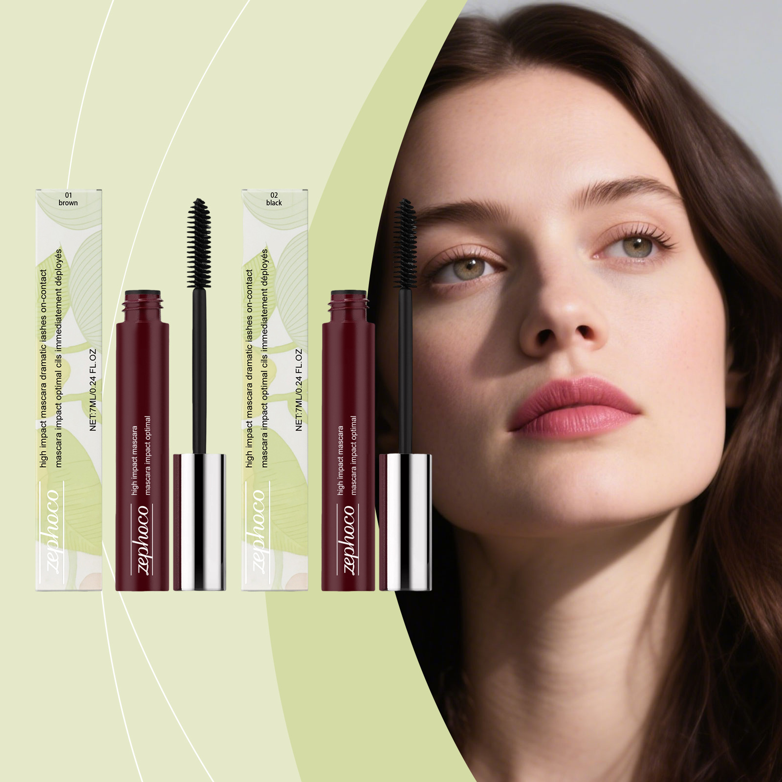 zephoco轻感睫毛膏系列 质地轻盈贴合易上手不易脱妆日常睫毛膏