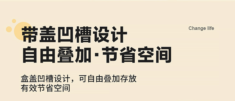 家用厨房调料盒食物杂粮咖啡密封储物罐橱柜带盖透明香