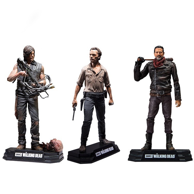 ウォーキング・デッド映画やテレビ周辺品ニーガン・リック・ポリス・ダリル像フィギュアモデルギフト関節可動|undefined
