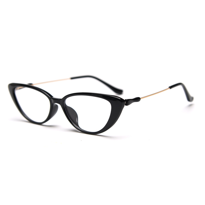 Retro TR90 Small Frame Cat Shaped Glasses For Women Fashionable Artistic Prescription Ready Non Prescription Available_voghion.com