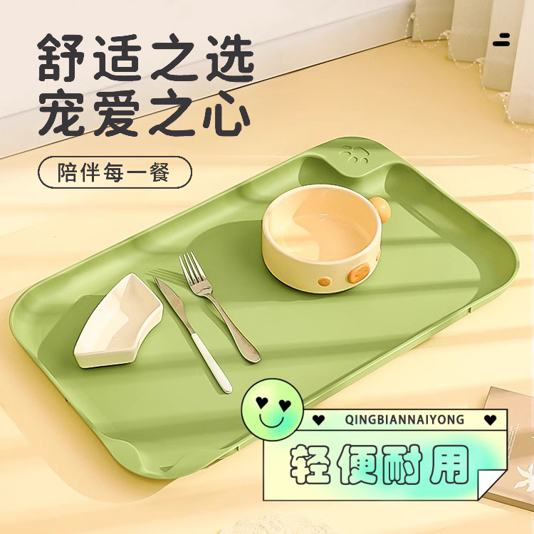 Mantel mantel impermeable antideslizante gato tazón Mat gato tazón estera grande vajilla Mat gato tazón plato gato Mat suministros