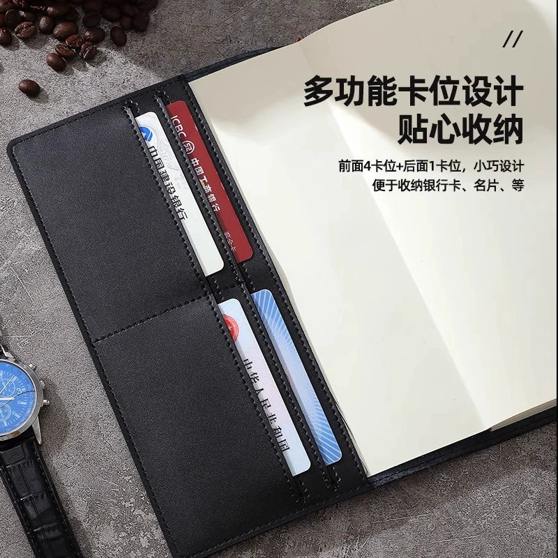 Leather universal laptop, storage system, notebook, business version, groove
