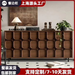 Nordic Paint Solid Wood Sideboard Household Entrance Entrance Shoe Cabinet Simple Modern Wine Cabinet Storage Cabinet Cupboard Storage Free Shipping