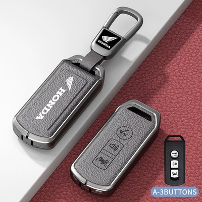 Suitable for Xin Da Zhou — Car key bag - standard-model-a-gray-zinc-alloy-shell-car-logo-square-buckle