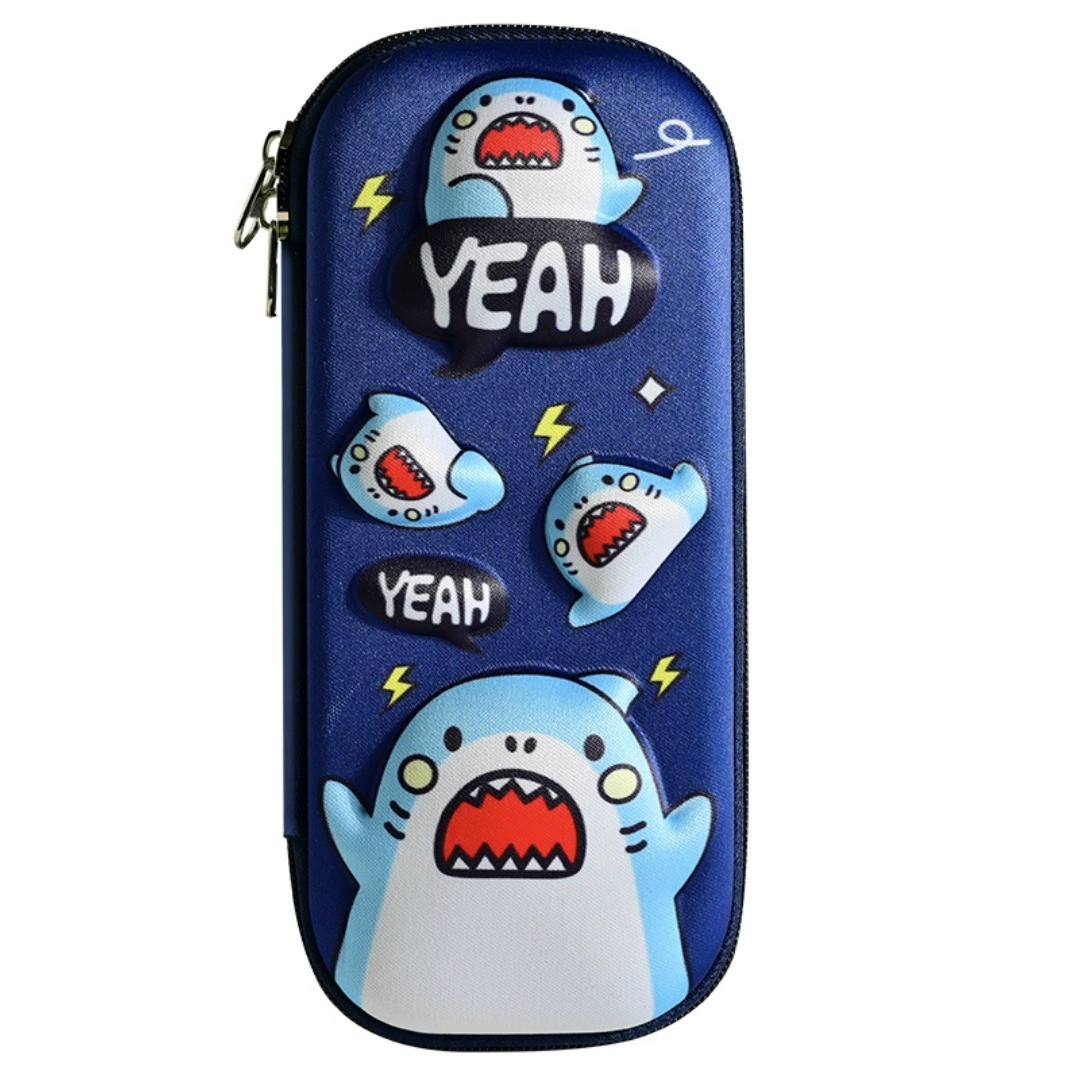 Three dimensional cartoon children's capacious pencil case for elementary school students, wholesale, fall protection