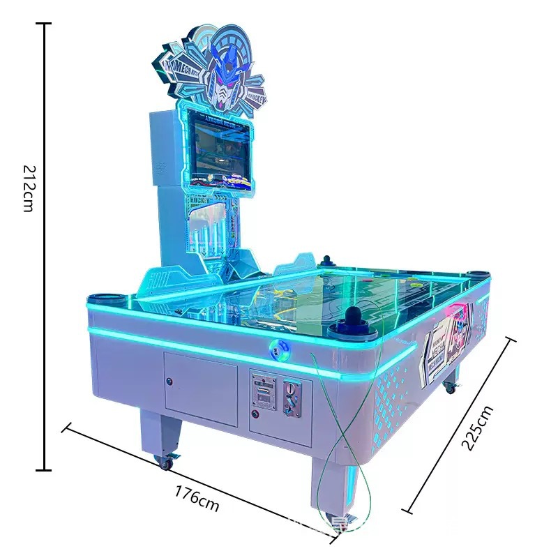 Hockey juego de monedas para padres e hijos equipo de ciudad de videojuegos para adultos multi-bola máquina de juego de hockey equipo de bola de cojín de aire