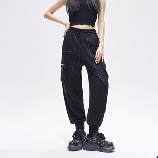 Tuogu Trendy Brand Versatile Sports Pants Autumn New Loose Legged Workwear Casual Pants Drapedy Straight Pants for Women