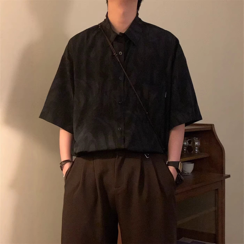 Cross-Border Plus-Size Men's Jacquard Woven Plaid Shirt, Oversized Men's Shirt, Designer Men's Shirt, Casual