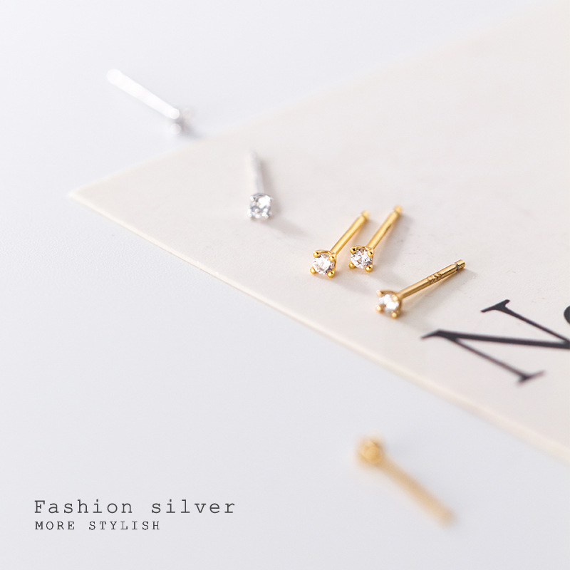 Eloch s925 plata de moda fresca de doble diamante orejas clips de hueso de mujer tendencia de verano temperamento orejas M01521