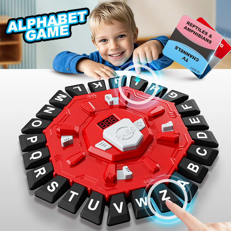 Transfronterizos escritorio creativo rompecabezas loco alfabeto juego de mesa amazon juegos de mesa ritmo giradisco juguetes image 2