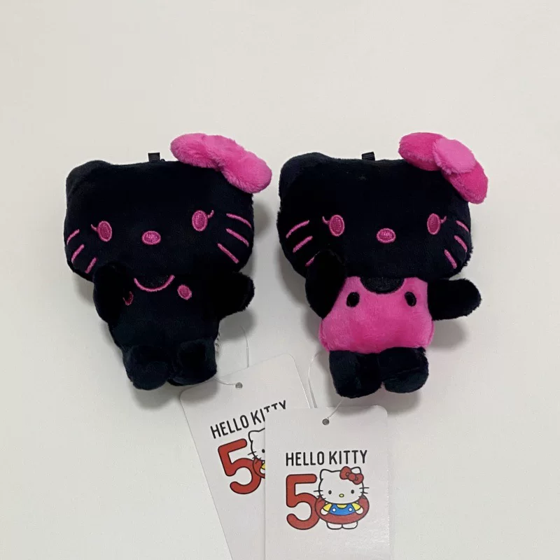 Забавная плюшевая кукла-символ Hello Kitty в розовом фуксии, плюшевый брелок-кукла