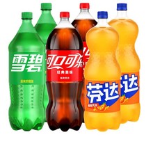 可口可乐碳酸饮料2L汽水大瓶无糖雪碧芬达结婚生日聚会宴会办酒席