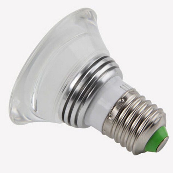 �¿��߲�RGBң�صƱ�ɫLED��3WE27�ӿ��߲�װ�ε��ǿ���͸���ʵ�