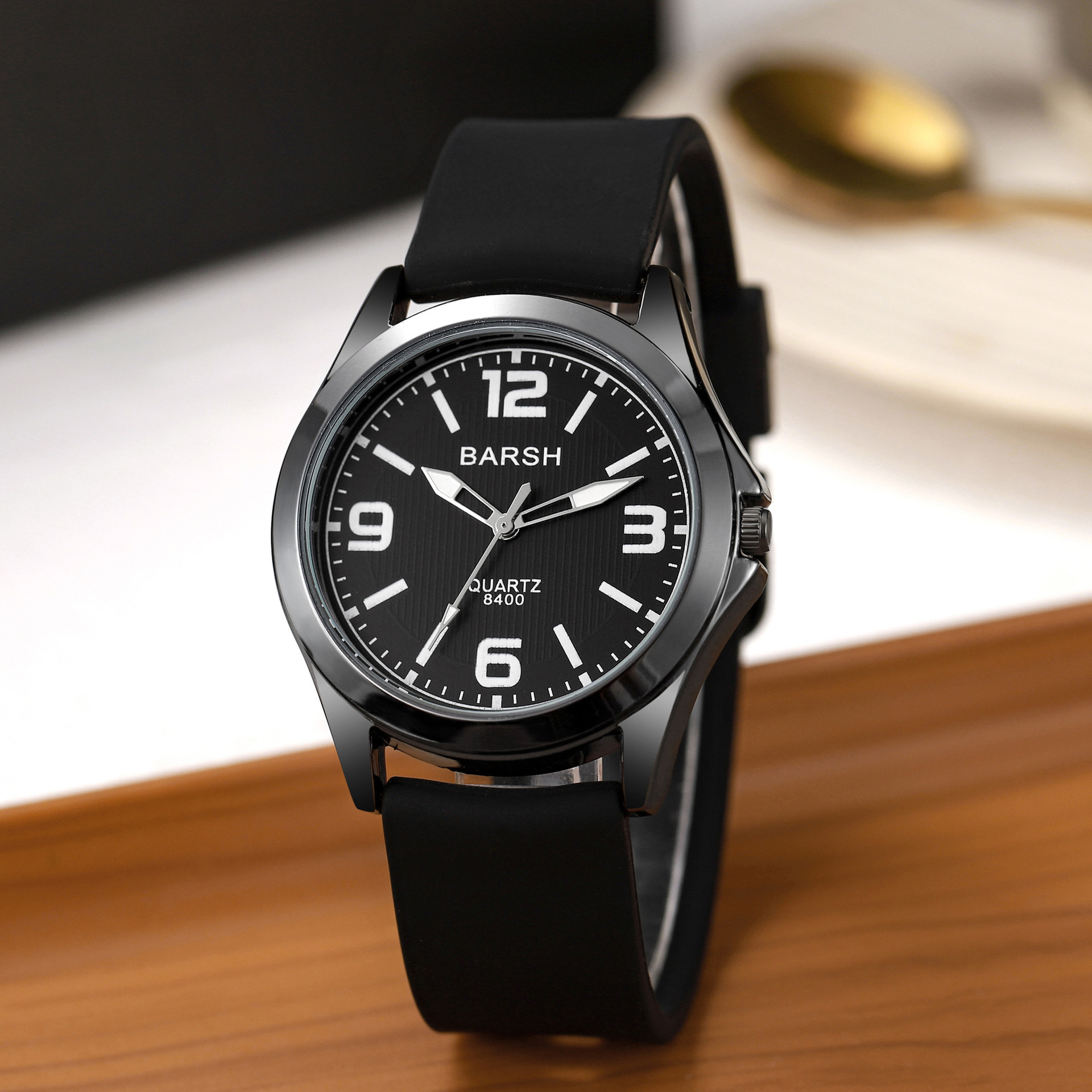 New Fashion Student All-match Large Dial Silicone Men's and Women's Universal Couple's Watch Life Waterproof Quartz Watch