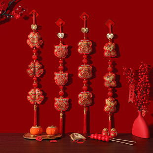 2025 new Spring Festival festive decoration pendant New Year living room housewarming supplies New Year's blessing hanging ornaments wholesale