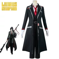 Фауст cos одежда в тюрьме автобусная компания Hong Lu длинная игра черная униформа косплей одежда