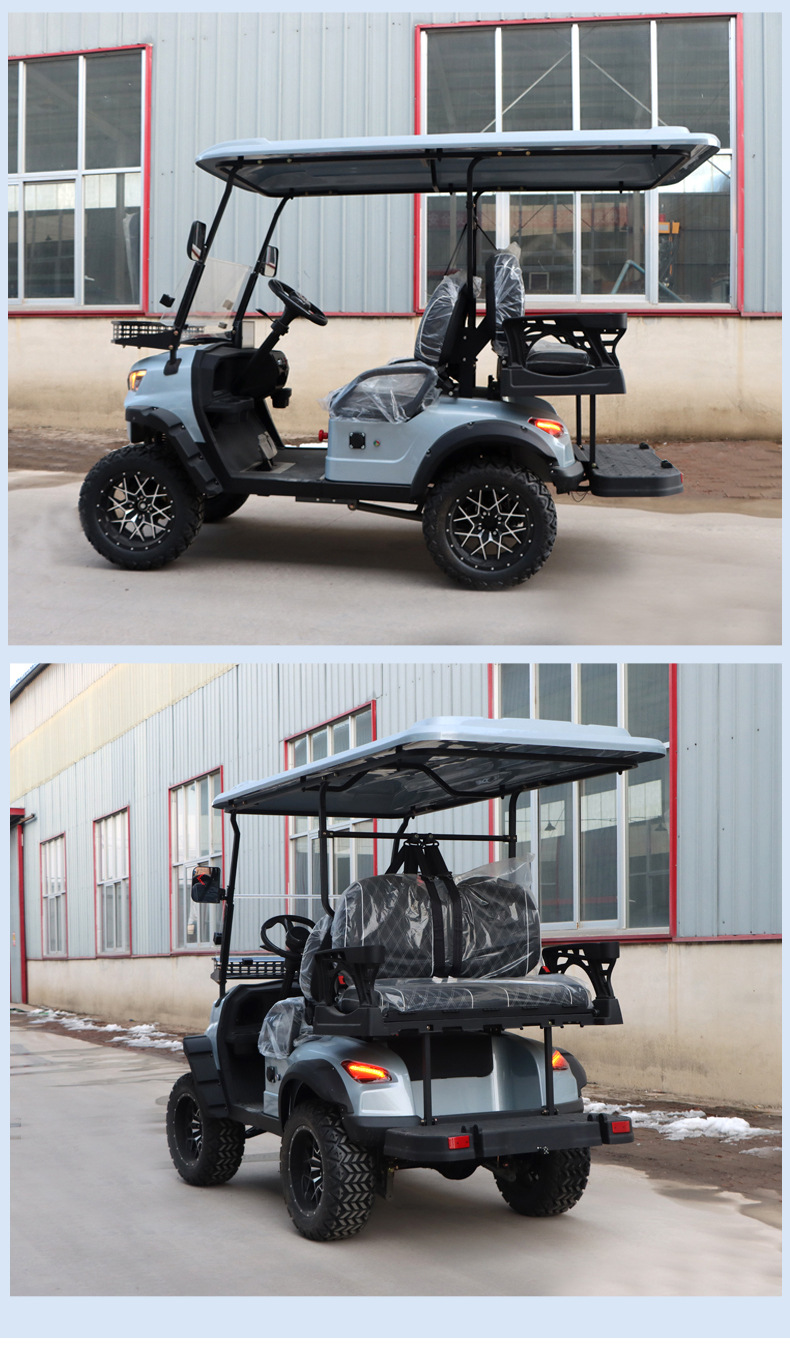 Foreign Trade Export Electric Golf Cart Airport School Sightseeing Car Factory Area Scenic Area 4-Seat Electric Golf Cart