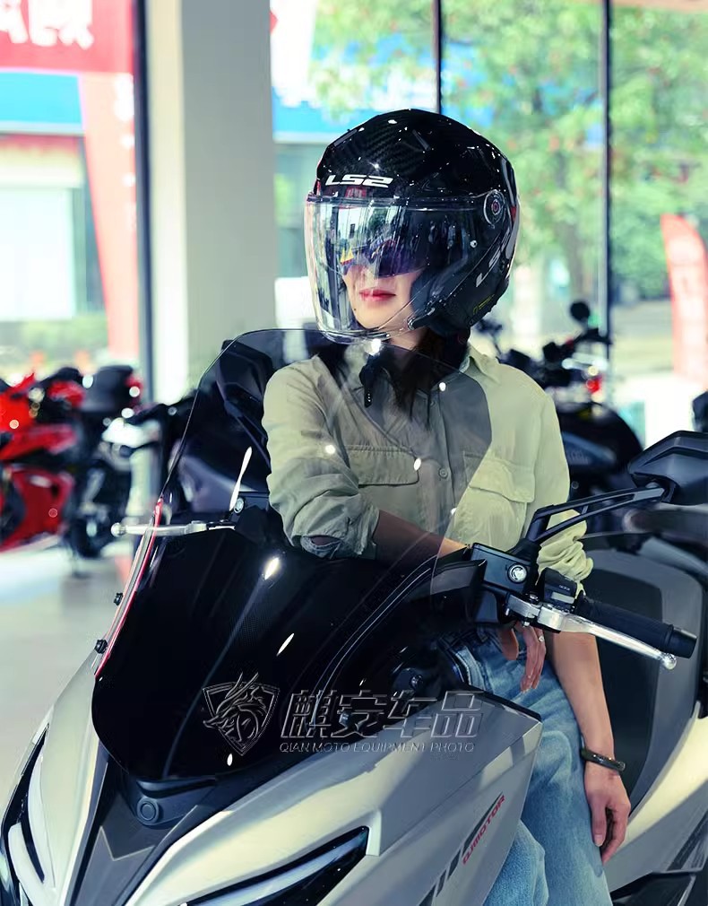 Motorcycle Hong 250 Windshield Qianjiang Commemorative Edition Hong 250 Modified Motorcycle Pedal Thickened and Heightened Windshield