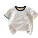 Children's Clothing Summer Top Children's Short-sleeved T-shirt Korean Boy's Half-sleeved Base Shirt Handsome 1-6 Baby Clothes Thin