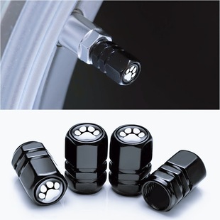 Car Tire Aluminum Alloy Colorful Car logo Glue Valve Cap Car Metal Labeling logo Cat Claw Valve Cap