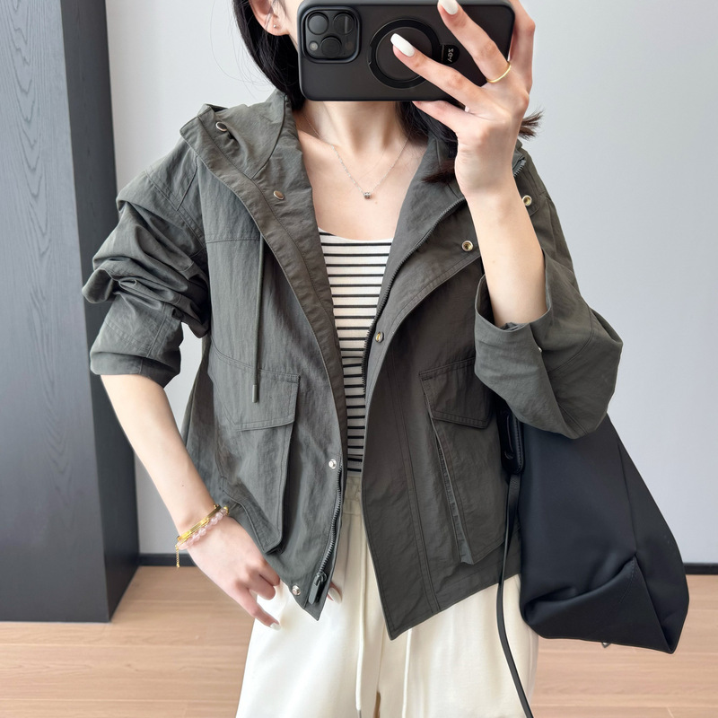 Lulu家洋気工装チベット肉が痩せている大きなポケットがゆったりしています。|undefined