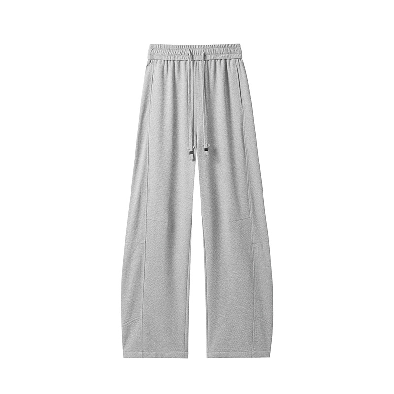 American Retro For Spring And Autumn, Solid Color Small Checkered Wide-leg Loose Men's Casual Pants, Versatile_voghion.com