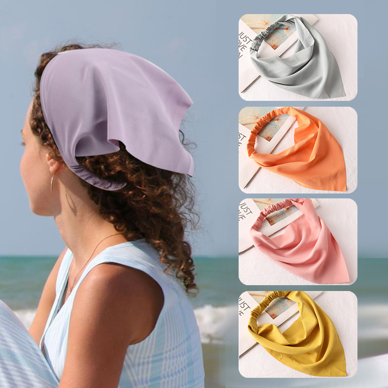 Fashion Solid Color Cloth Hair Band 1 Piece display picture 1