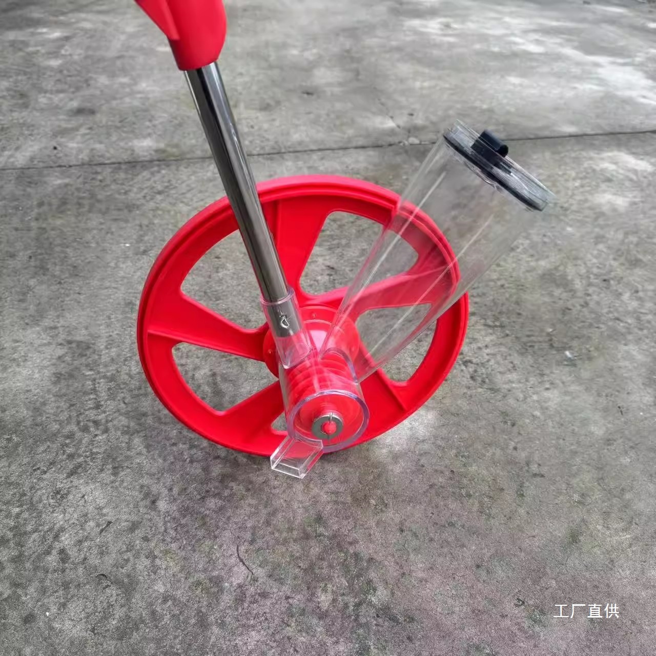 工地放样车高精度手推撒灰车农田草地工程地面划线神器洒白灰神器