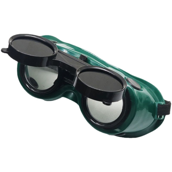 Double flip welding glasses black anti-glare anti-impact welder…