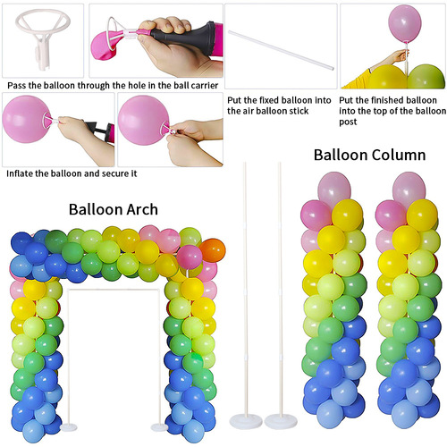 Cross-border arch set birthday party wedding decoration square balloon arch stand water bag base pillar
