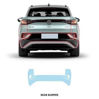Transparent Film Tpu Car Wrap Car paint protective film - rear-bumper-tpu-film-imported-tpu-film-specially-cut-for-special-vehicles